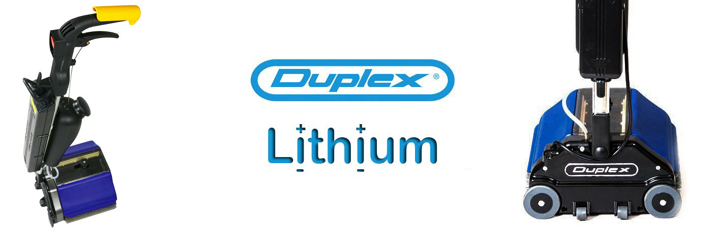 Unique features of Duplex 280 battery, the first kind of battery operated, cordless floor cleaning equipment